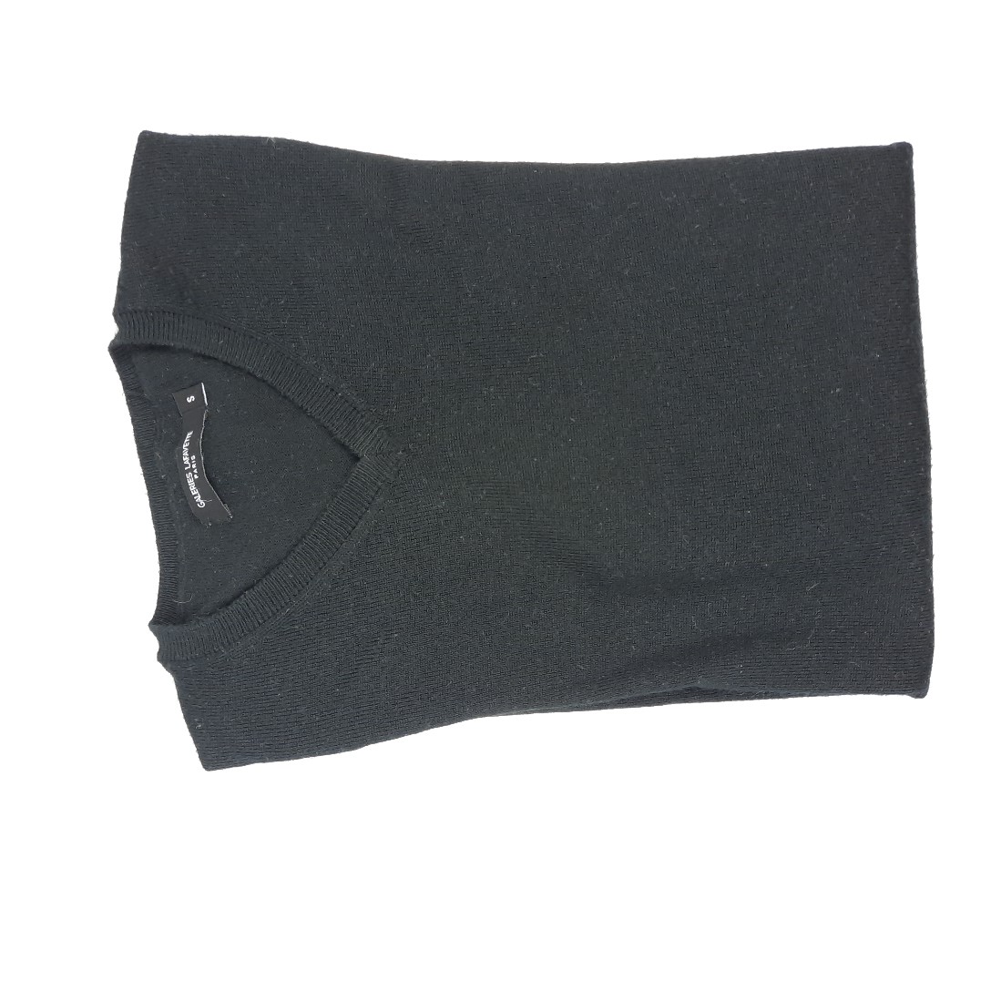 Acheter Pull noir homme en pure laine Galeries Lafayette T S - 35,00 € Pull noir homme en pure laine Galeries Lafayette T S - reconditionné disponible sur Label Emmaüs